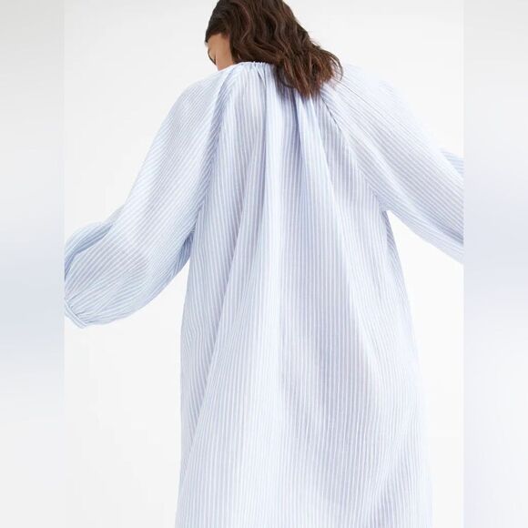 H&M Linen Blend Striped Dress - Picture 2 of 9